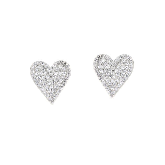 LOVE PAVÈ EARRINGS ORO/ARGENTO