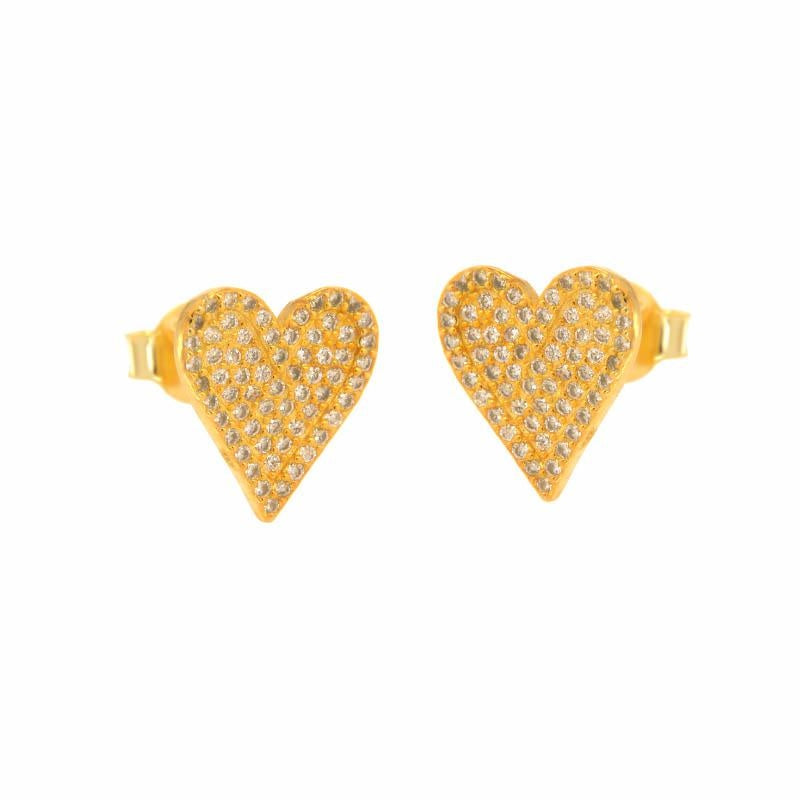 LOVE PAVÈ EARRINGS ORO/ARGENTO