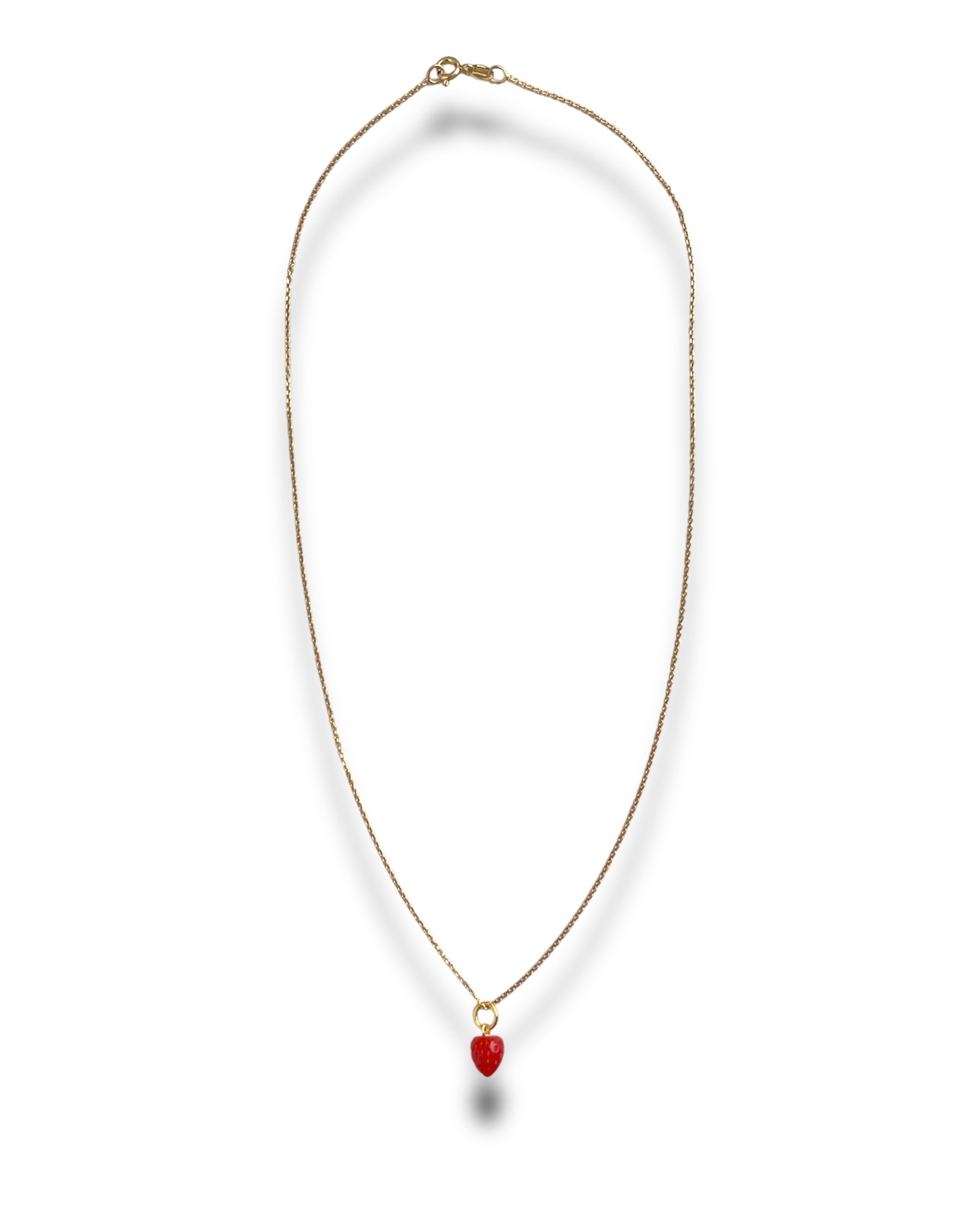 CORAL STRAWBERRY NECKLACE