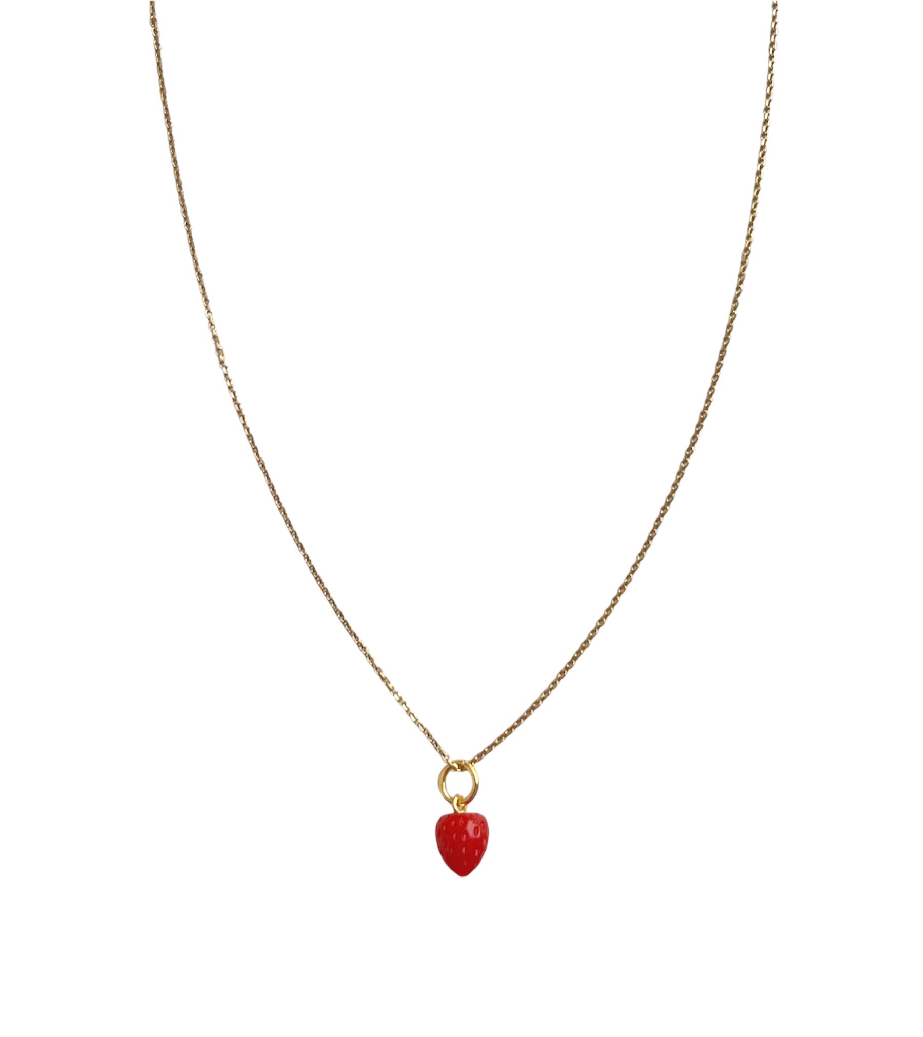 CORAL STRAWBERRY NECKLACE