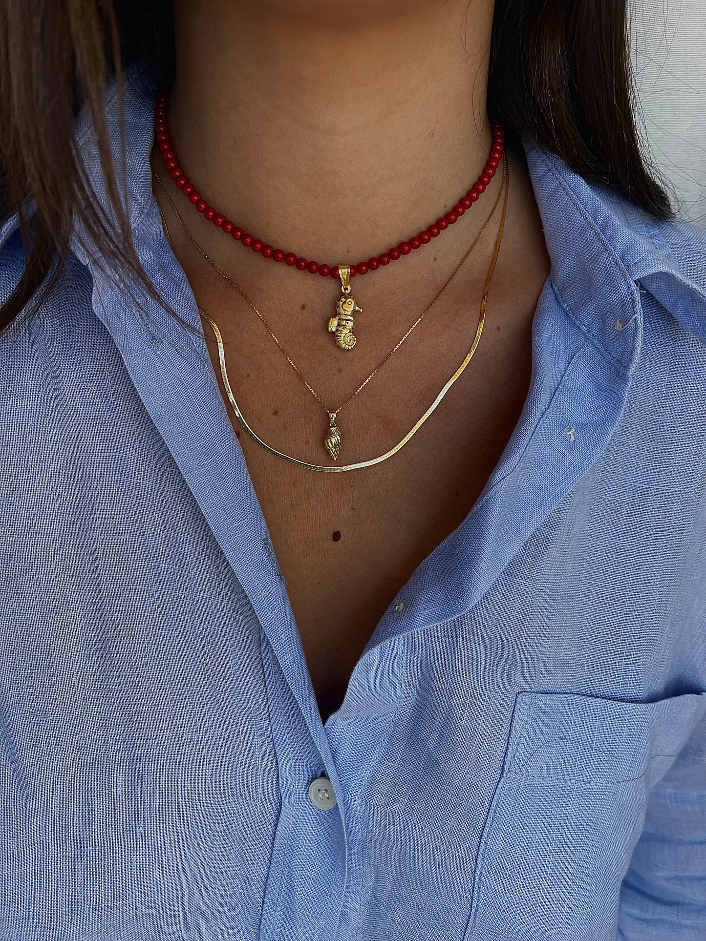 SEAHORSE PENDANT ORO/ARGENTO