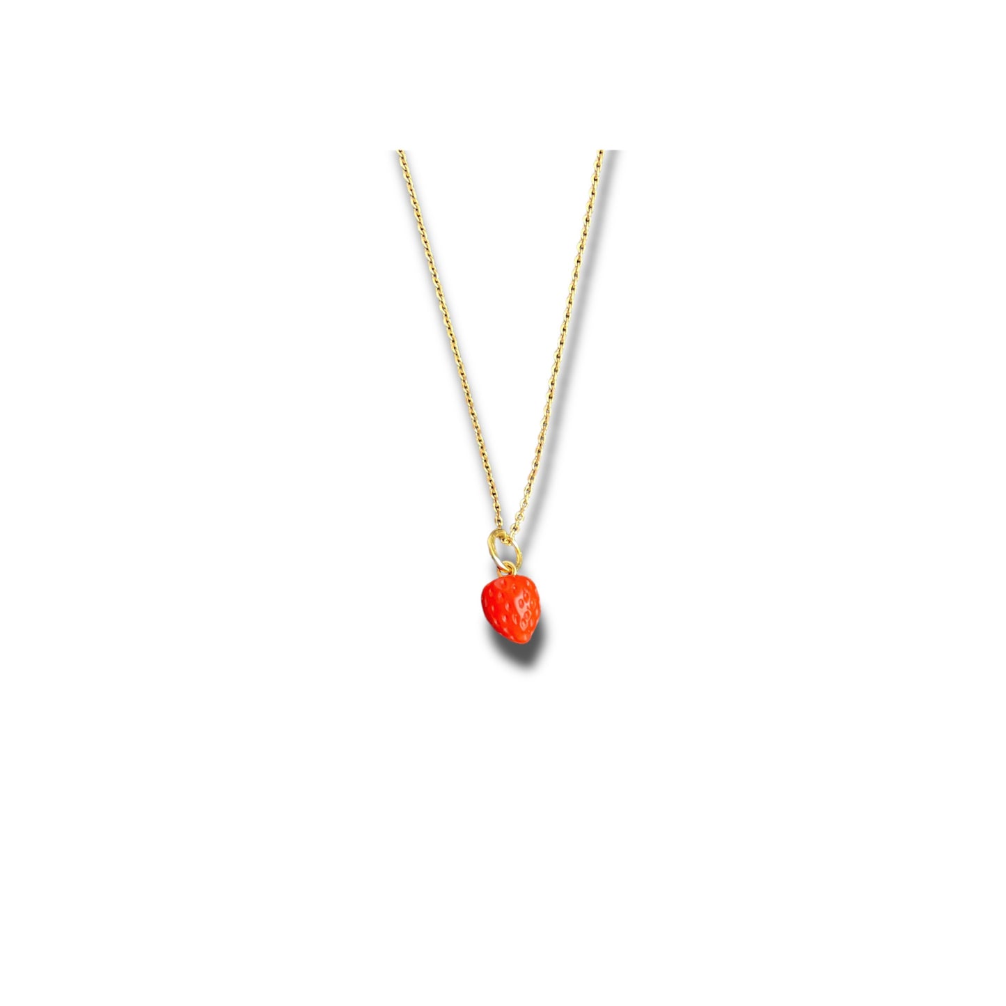CORAL STRAWBERRY NECKLACE