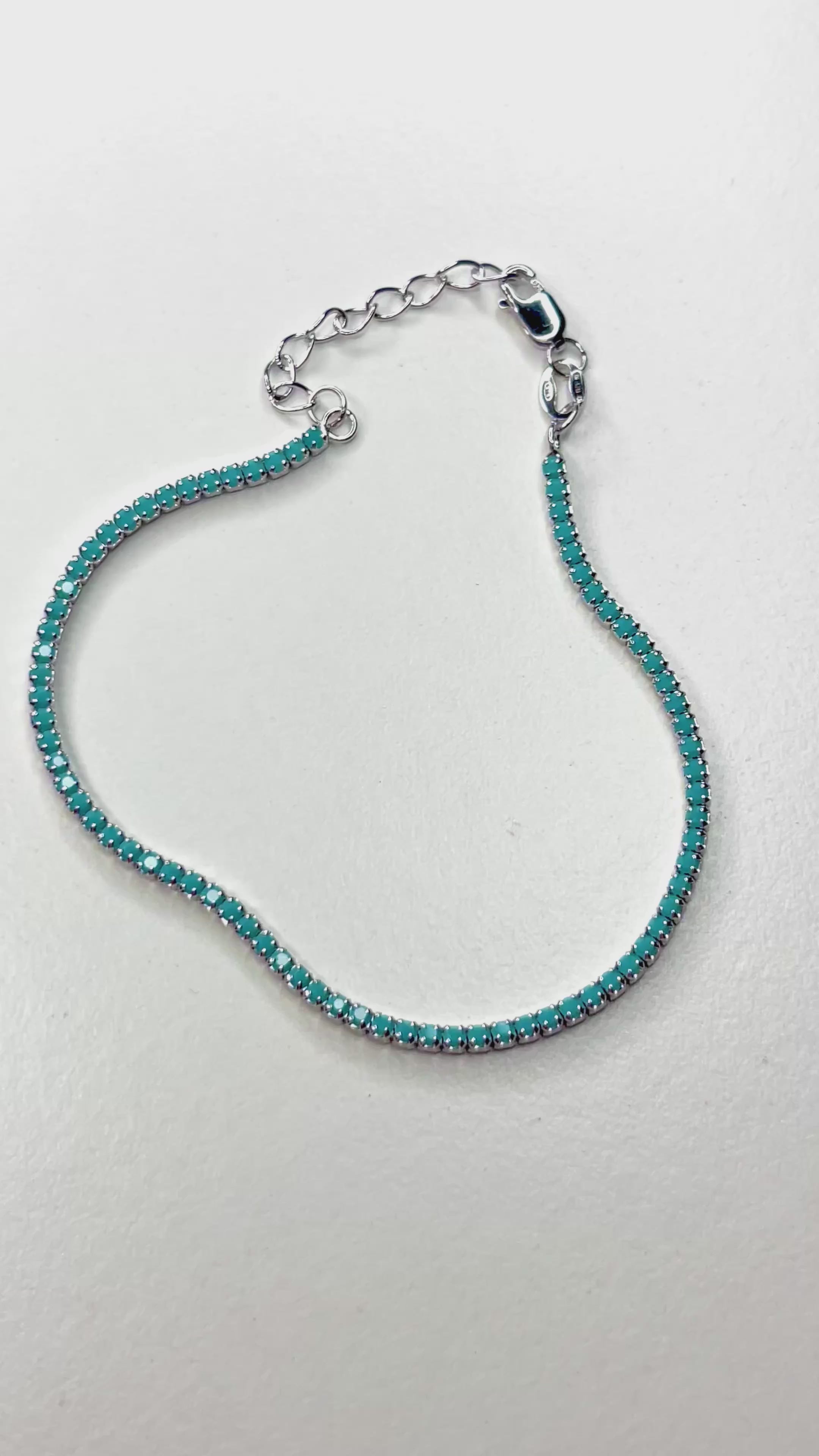 TURQUOISE TENNIS SILVER