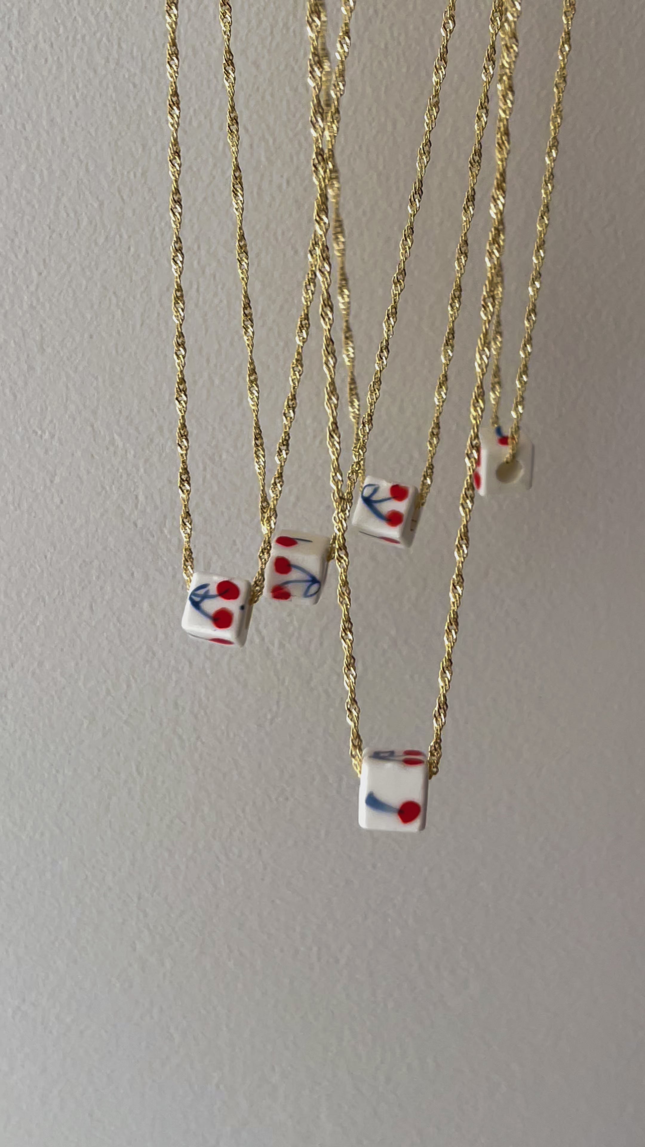 CHERRY DOUBLE CHERRY NECKLACE