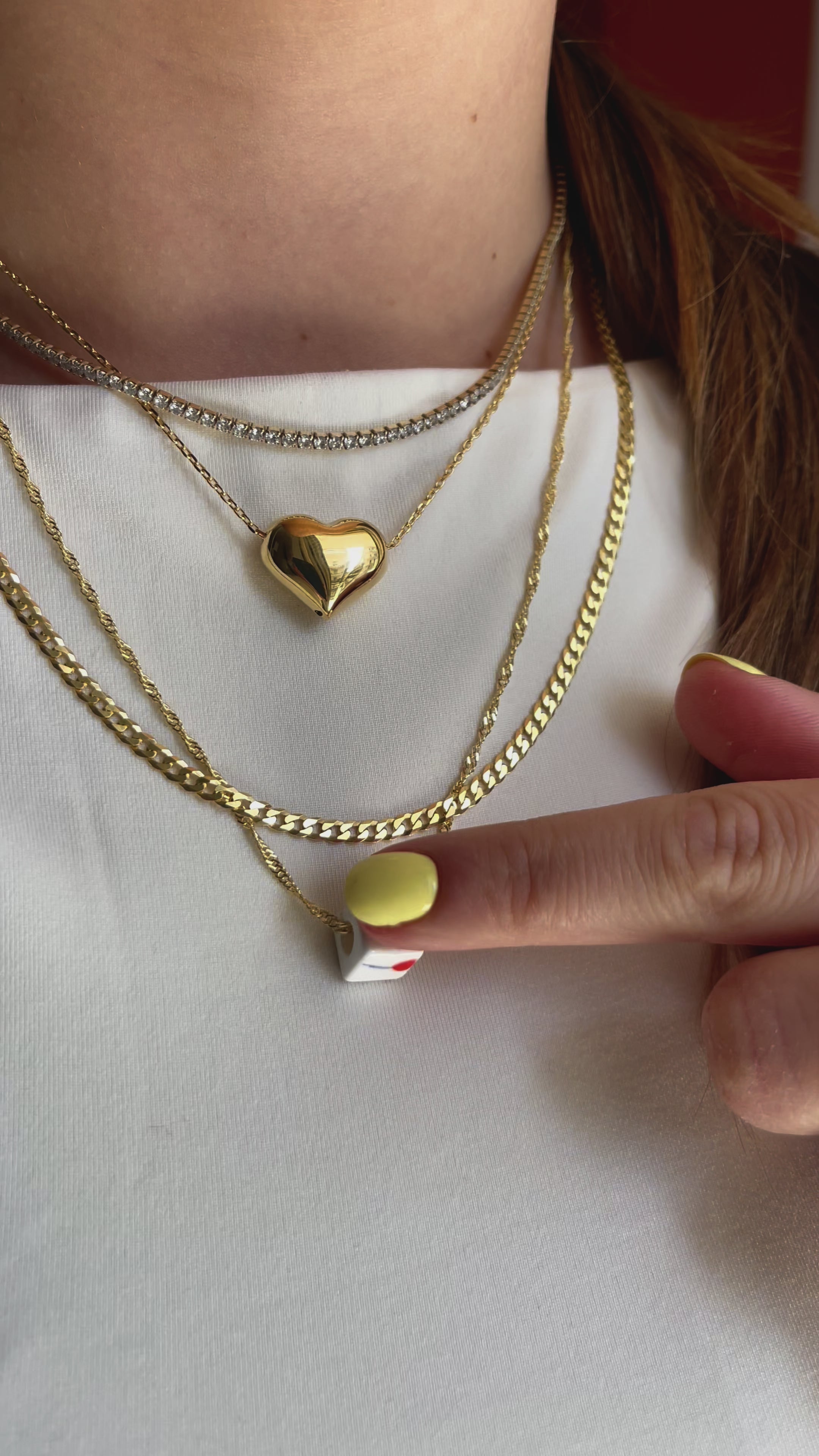 CHERRY DOUBLE CHERRY NECKLACE