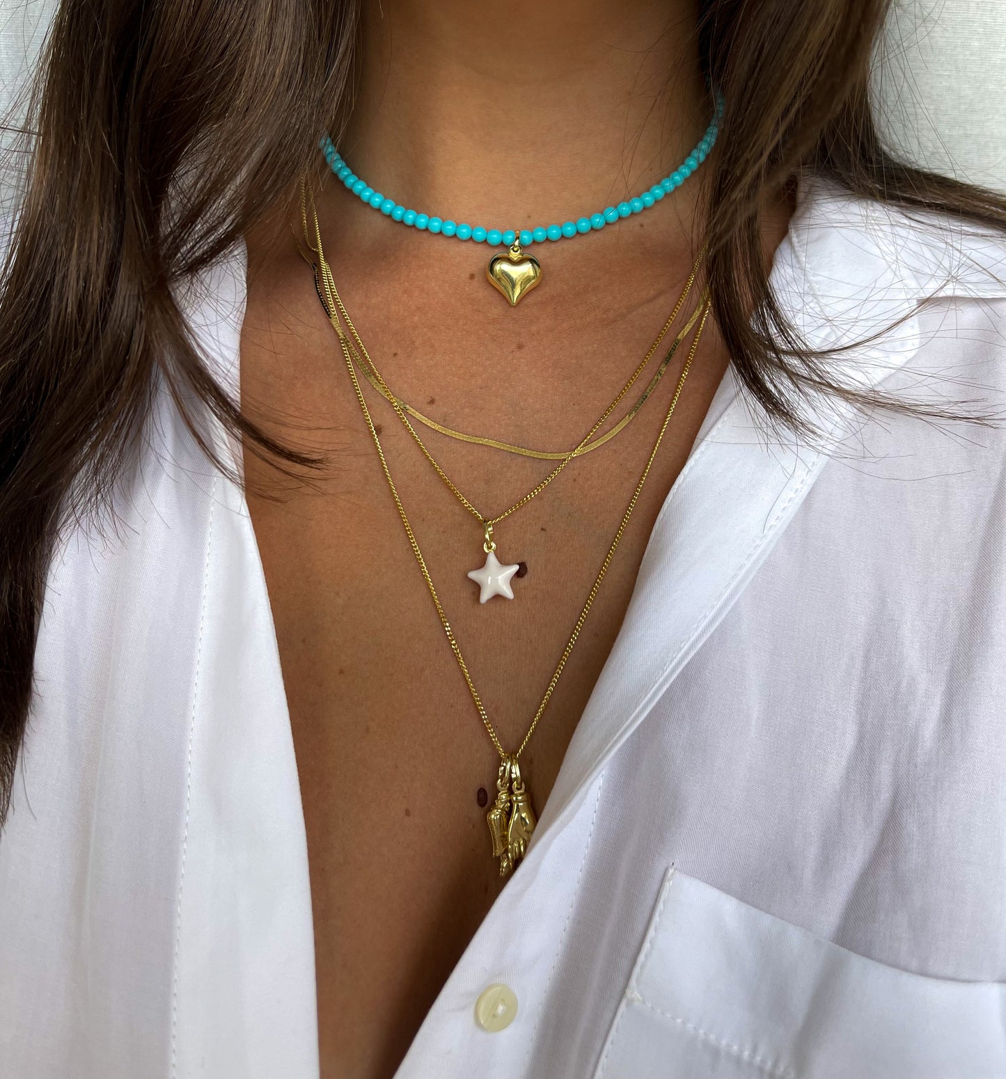 TIÈ NECKLACE ORO/ARGENTO