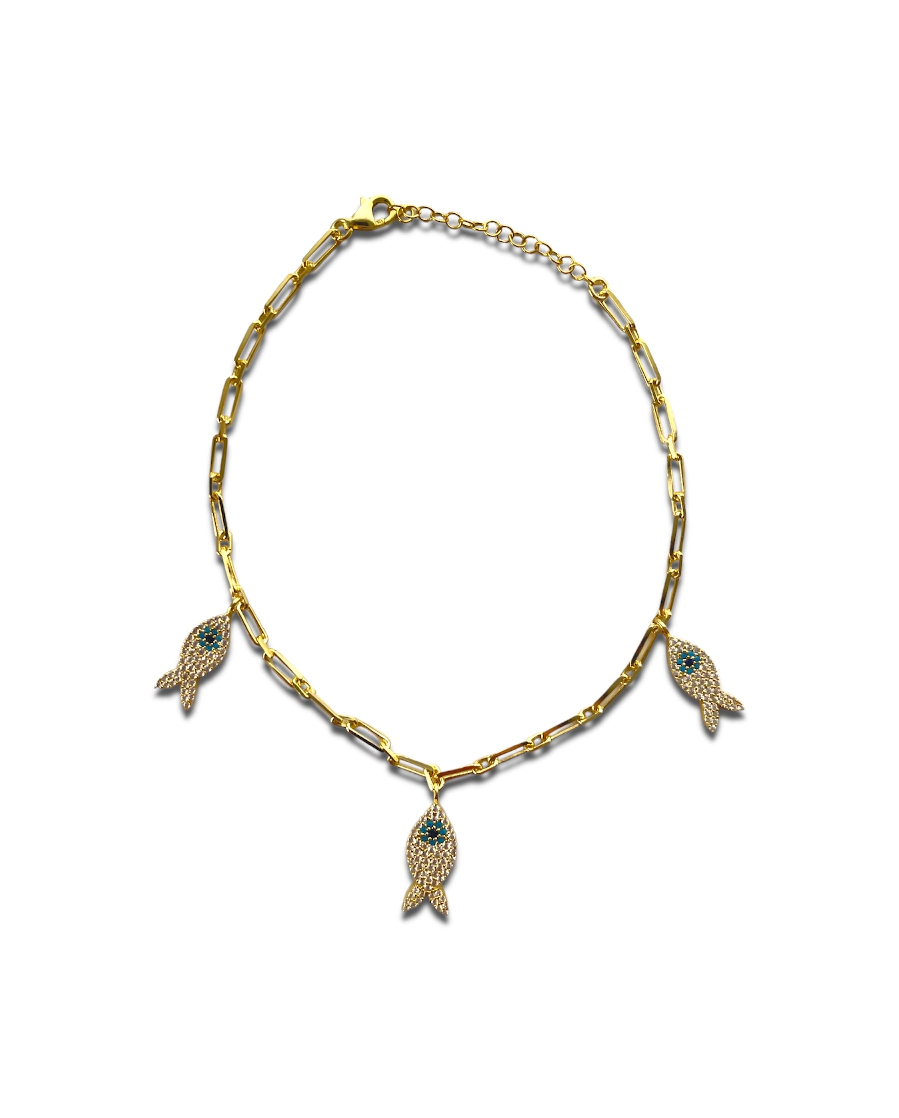 GOLDFISH ANKLET ORO/ARGENTO