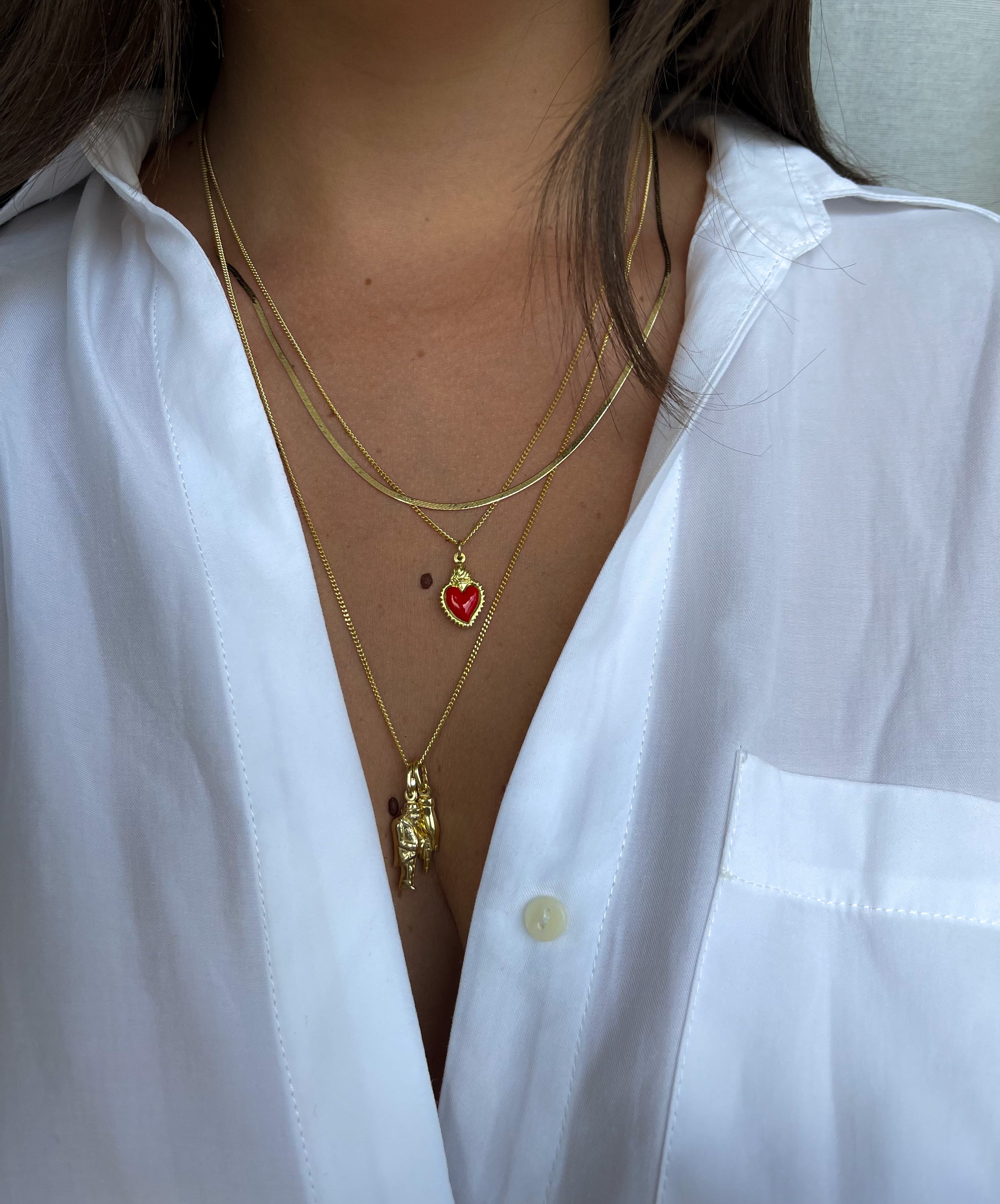 SHINY ROPE NECKLACE ORO/ARGENTO